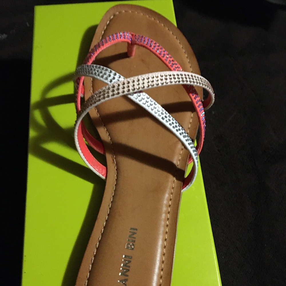Brand New diamond stud sandals very girly